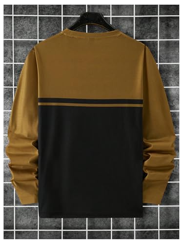 SOLY HUX Men's Color Block Graphic Tees Casual Crew Neck Long Sleeve Vintage T Shirts2