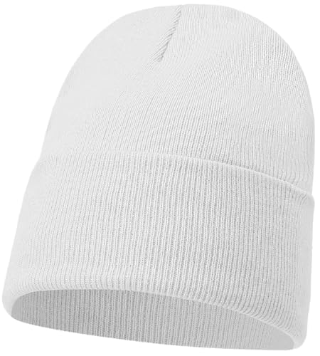 JUNGANRHA® Winter Beanie Hat Men Women Hats & Caps Lightweight Beanie Thermal Winter Hat Skull for Boys Girls & Unisex Fischerman Beanie Travel Warm Hat | One Size | Off White