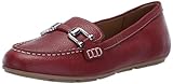 Easy Spirit Women's Megan Loafer Flat, Red Leather, 7 UK