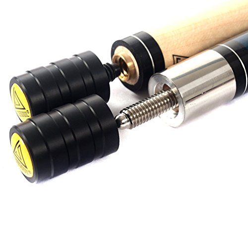Cuesoul 58 Inch 19Oz 1/2 Maple Billiard Stick Pool Cue Set 11.5Mm/13Mm Tip[Weight Adjustable] #TOP6