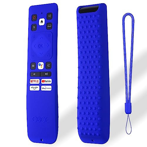 Image of Oboe Silicone TV Remote Cover Compatible with Acer Tv Remote AR2851 TV I Series /H Series /W Series /XL Series Tv Remote Protective Case with Remote Loop (Blue) [Remote NOT Included]
