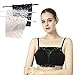 OOTDAY Lace Privacy Invisible Bra, Lady Lace Anti Peep Invisible Bra, Clip-On Mock Camisole Bra, Reggiseno Invisibile in Pizzo per La Privacy, Copri Scollatura per Scollo Basso