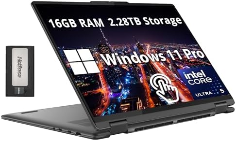 Lenovo Laptop Yoga 7i 2 em 1 40.6 cm 2K com tela sensível ao toqu...