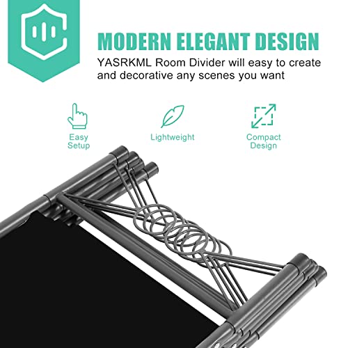 Room Divider-4 Panel Tall Room Dividers And Folding Privacy Screens, 6 Ft Divider Room Fabric Panel W/Matel Frame, Freestanding Wall Divider Screen, Portable Partition Room Dividers For Study Dorm #TOP2