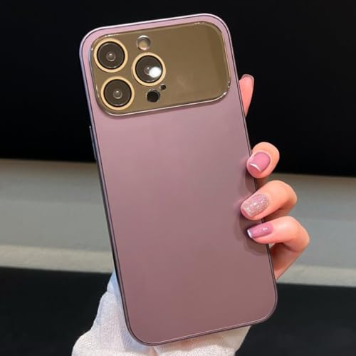 Étui hybride iPhone 11 violet anti-empreinte avec dos effet peau
