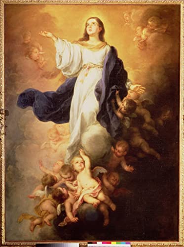Tableau l'Assomption de la Vierge Murillo affiche d'art mural premium aux finitions d'époque