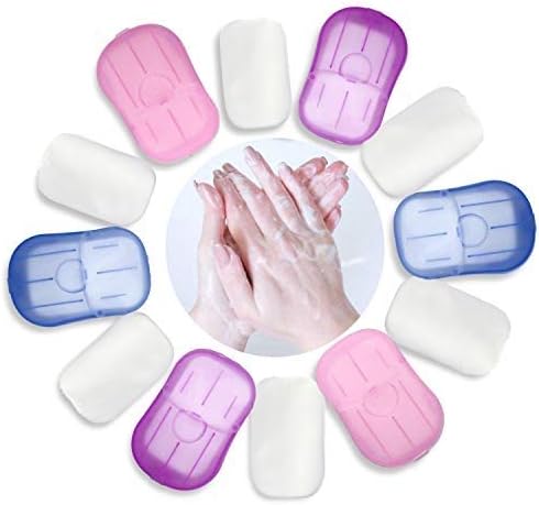 QIK-LABS 120pc Paper Soap Sheets, Soap Paper Sheets, Portable Soap Sheets, Portable Hand Washing Paper, Paper Soap Sheets, Soap Paper for Travel, Hand Soap Tablets,Travel Soap,Soluble