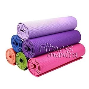 Fitness Mantra® 4MM Thickness Anti-Slip Yoga Mat with Carrying Strap for Men & Women Fitness (Multicolor)(Qty.- 1 Piece)