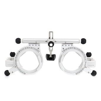 Adjustable Trial Lens Frame Optometric Universal Optical Trial Frame 50g Ultralight Optometry Test Lens Titanium Optical Test EyepieceBlack