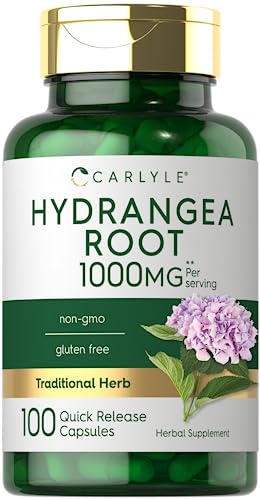 Carlyle Hydrangea Root Capsules | 100 Count | Non-GMO Gluten Free Extract