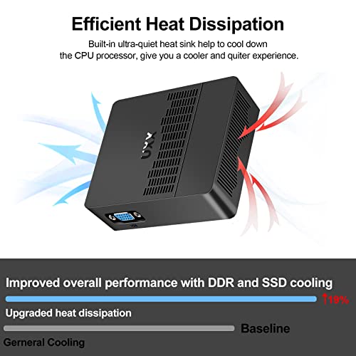 2023 Mini Pc, Intel Celeron N3350(Up To 2.4Ghz) Windows 10 Pro Desktop Computer, 6Gb Ram/64Gb Emmc Support M.2 Ssd Micro Computer Tower 4K Uhd,Mouse,Usb3.0,Dual Wifi,Bt,Lan,Vesa,Hdmi,Business Small Pc #TOP4