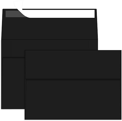 Sobres de 4 x 6 pulgadas para invitación, sobre A6 de 4.75 x 6.5 pulgadas, sobres negros de 4 x 6 pulgadas para tarjetas A6, sobres autosellados