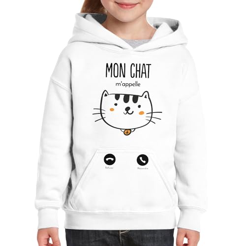Sweat à capuche enfant Mon Chat m'appelle Chaton Fabulous de qualité premium - 3