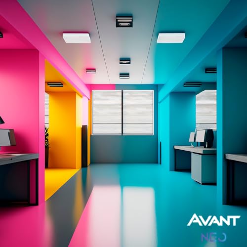 Painel Plafon Inteligente LED Smart Wi-Fi compatível com Alexa, linha NEO, 24W, 30x30, Sobrepor, Qua