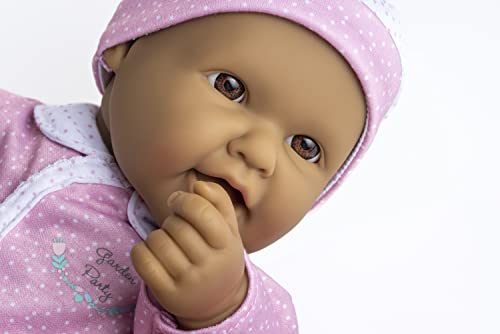JC Toys La Baby Hispanic 16-inch Small Soft Body Baby Doll La Baby | Washable |Removable Pink and White w/Hat, Pacifier & Magic Bottle | for Children 12 Months + by JC Toys - Image 4