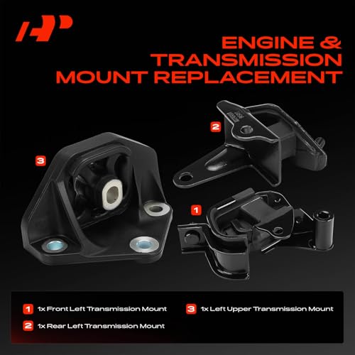 A-Premium 3PCS Transmission Mount Set Compatible with Honda Accord 2003 2004 2005 2006 2007, 3.0L, Manual Transmission, Replace# 50870SDBA02, 50870SEPA01 by A-Premium - Image 3