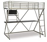 Powell Furniture Z Loft Bed, Pewter
