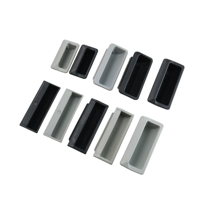 Poignées plastique encastrables gain de place pour portes d'armoire et boîtes