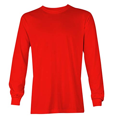 Haase Unlimited Blue Line American Flag - Police Support Unisex Long Sleeve Shirt (Red - Back Print, Xxx-Large) #TOP1