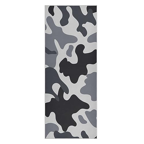 susiyo Modern Fashion Camo Camouflage Yoga Towel Yoga Mat Towel Dots Yoga Mat Cover Blanket for Hot Yoga Bikram Pilates Gym Towels with Grip Travel Yoga Mat Non Slip