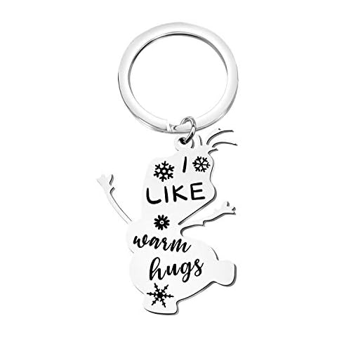 KUIYAI Inspirational Snowman Quote Key Ring Cover