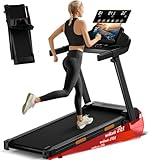 UMAY Walking Pad with 15% Incline, 12KM/H Foldable Treadmill for Home, 136KG Heavy Duty Weight Capacity, Treadmill with Touch Screen & 12 Programs for Fitness