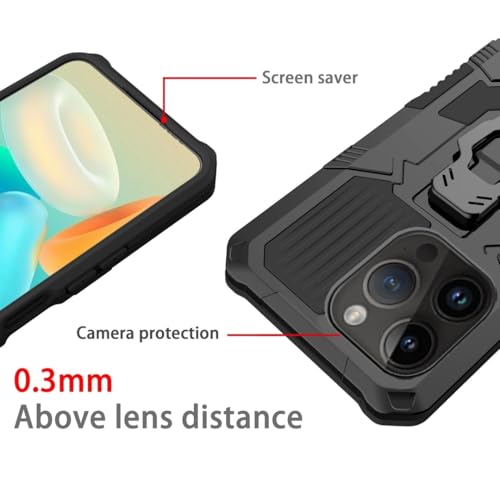 Coque iPhone 16 Pro Max avec support et clip ceinture protection intégrale antichoc - 5