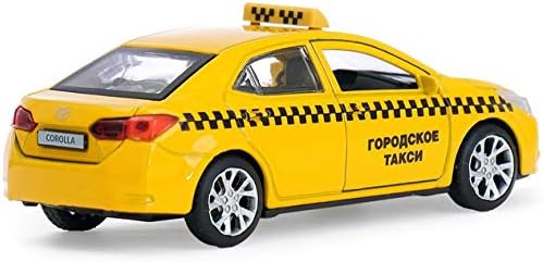 Diecast Metal Model Car Toyota Corolla Russian Taxi Toy Die-cast Cars