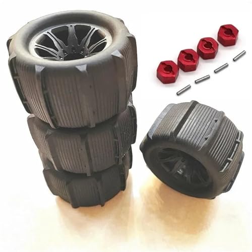 RC�A�b�v�O���[�h�X�y�A�p�[�c For MJX For Hyper Go 14210 1/14 �z�C�[��/�^�C�� R/C �J�[/�g���b�N�X�y�A�p�[�c 4 �s�[�X/�Z�b�g�A�b�v�O���[�h�C���p�[�c(E2 adapter)