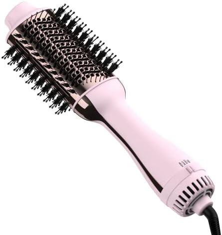Hair Dryer Brush Blow in One Upgraded 4 1 and Styler Volumizer with Negative Ion Anti-frizz Ceramic Titanium Barrel Hot Air Straightener 75MM Oval Shape