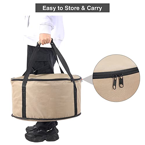 Lineslife 17.7'' Smokeless Fire Pit, Portable Stainless Steel Outdoor Firepit Stove, Wood Burning Fireplaces Outside With Carry Bag For Patio Backyard Camping, Silver #TOP5