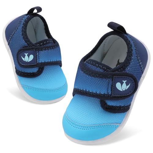 Image of FEETCITY Baby First Walking Shoes Boys Girls Infant Sneakers Crib Shoes Breathable Lightweight Slip On Shoes