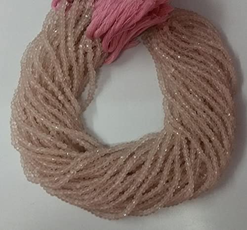 Perles rondelles en quartz rose naturel pour réparer et personnaliser des colliers de perles fines