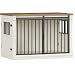 HEXCELEN 101cm Hundekäfig-Möbel, Hundebox für Zuhause mit 3 Türen