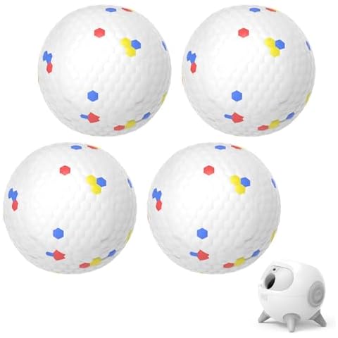 uahpet 2.5inch iRetriever Balls 4Pack for iRetriever Dog Ball Launcher, Tear-Resistant ETPU Dog Chew Toy, Dog Toys Balls Cover