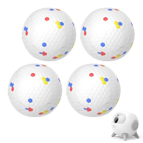 uahpet iRetriever Balls 4Pack, 2.5inch Tear-Resistant ETPU Durable Dog Toys Balls Automatic Obstacle Avoidance Dog Ball Launcher