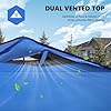 OLIXIS 10x10ft Pop Up Canopy Tent, Heavy Duty 1-Person One Push Setup, Portable Outdoor Shelter for Beach, Events, Camping Includes Rolling Carry Bag, Blue #3