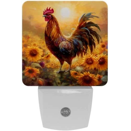 Lámpara de noche LED con sensor, pack de 2 miniatura 1