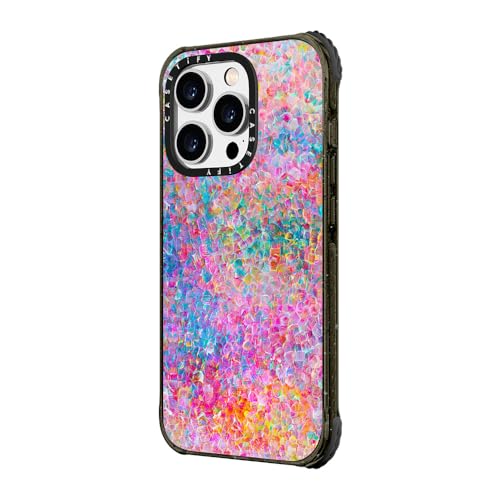 CASETiFY Ultra Impact iPhone 14 Pro Case [5X Military Grade Drop Tested / 11.5ft Drop Protection] - My Neon Summer by Ingrid Ching - Glossy Black by CASETiFY - Used condition - Image 5