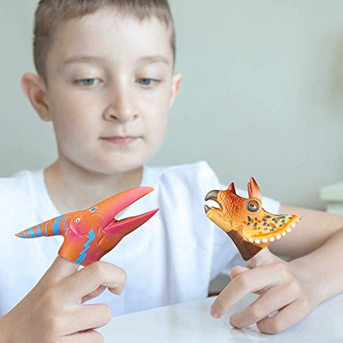 Artcreativity Assorted Dinosaur Finger Puppets For Kids, Pack Of 12, Dinosaur Toys For Boys And Girls, Dino Birthday Party Favors, Goodie Bag And Piñata Fillers, Teacher Rewards, 4 Cool Designs #TOP26