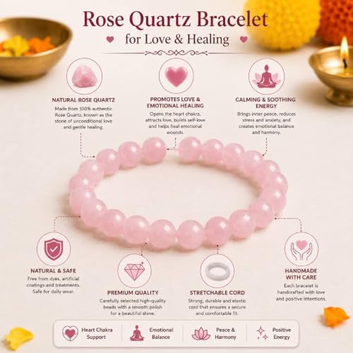 Image of Beaded Bracelet for Men & Women | Stretchable Handmade Prayer Meditation Yoga Wrist Bracelet | Stylish Everyday Wear | Free Size