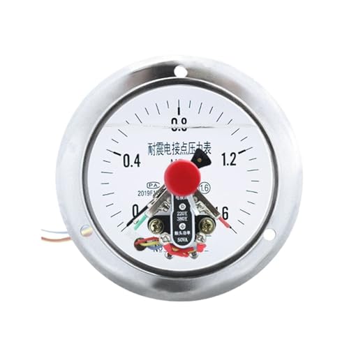 Manomètre à contact électrique YNXC-100ZT axial antichoc pour circuit hydraulique