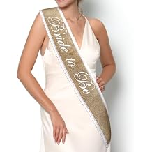 Bride to Be Sash Boho Bridal Shower Decorations Burlap Bachelorette Sash Engagement Party Decoration Wedding Bridal Shower Gifts