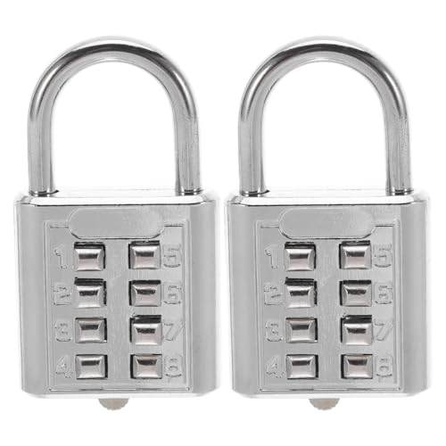 MUCKLILY Candado De Combinación Sin Llave Con Código Numérico Y Botones Braille Para Personas Invidentes Resistente Al Agua Candado Pequeño Antirrobo Para Mochilas Taquillas Gimnasio 2.55X1.37In