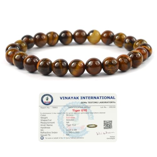 Image of Certified Natural Crystal Stone 8 mm Round Beads Bracelet for Men & Women | Reiki Charged Gemstone Bracelet | Multiple Stone Variants Available