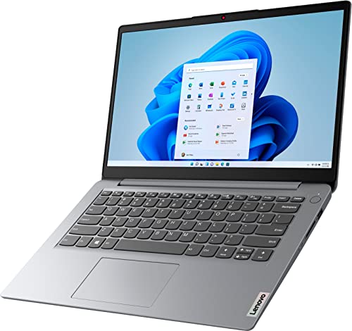 Image of Lenovo IdeaPad 3 Chromebook 14 inch Laptop Computer, Intel Celeron N4020 up to 2.8GHz, 4GB LPDDR4 RAM, 80GB Storage (64GB eMMC + 16GB Flash Drive), WiFi, Bluetooth, Abyss Blue, Chrome OS, BROAGE Stylus