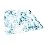 Square fitted Nature tablecloth, Fluffy Cloud Skyline Like Marble Motif Retro Features Art Image Pri
