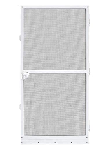 UISEBRT Moustiquaire pour porte avec cadre en aluminium Blanc 120 x 240 cm