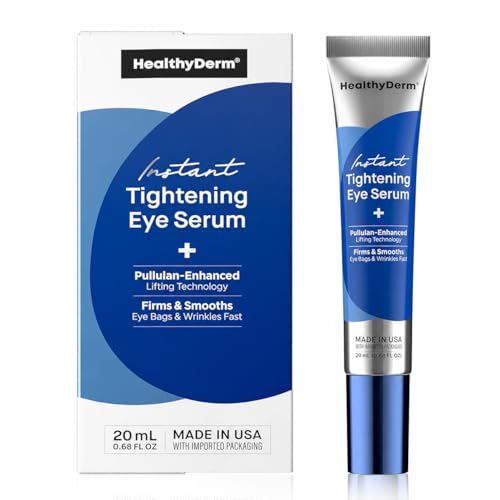 Instant Eye Tightening Serum Helps Minimize the Look of Under-Eye Bags Puffiness & Fine Lines in Minutes Advanced Pullulan Firming Formula for a Smoother-Looking Finish 20ml Made in USA