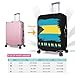 Travel Luggage Cover Vintage Bahamas Bahamian Flag Fashion Washable Baggage Suitcase Protector Fit For Luggage Large